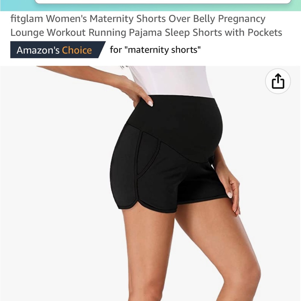Maternity Athletic Pajama Shorts